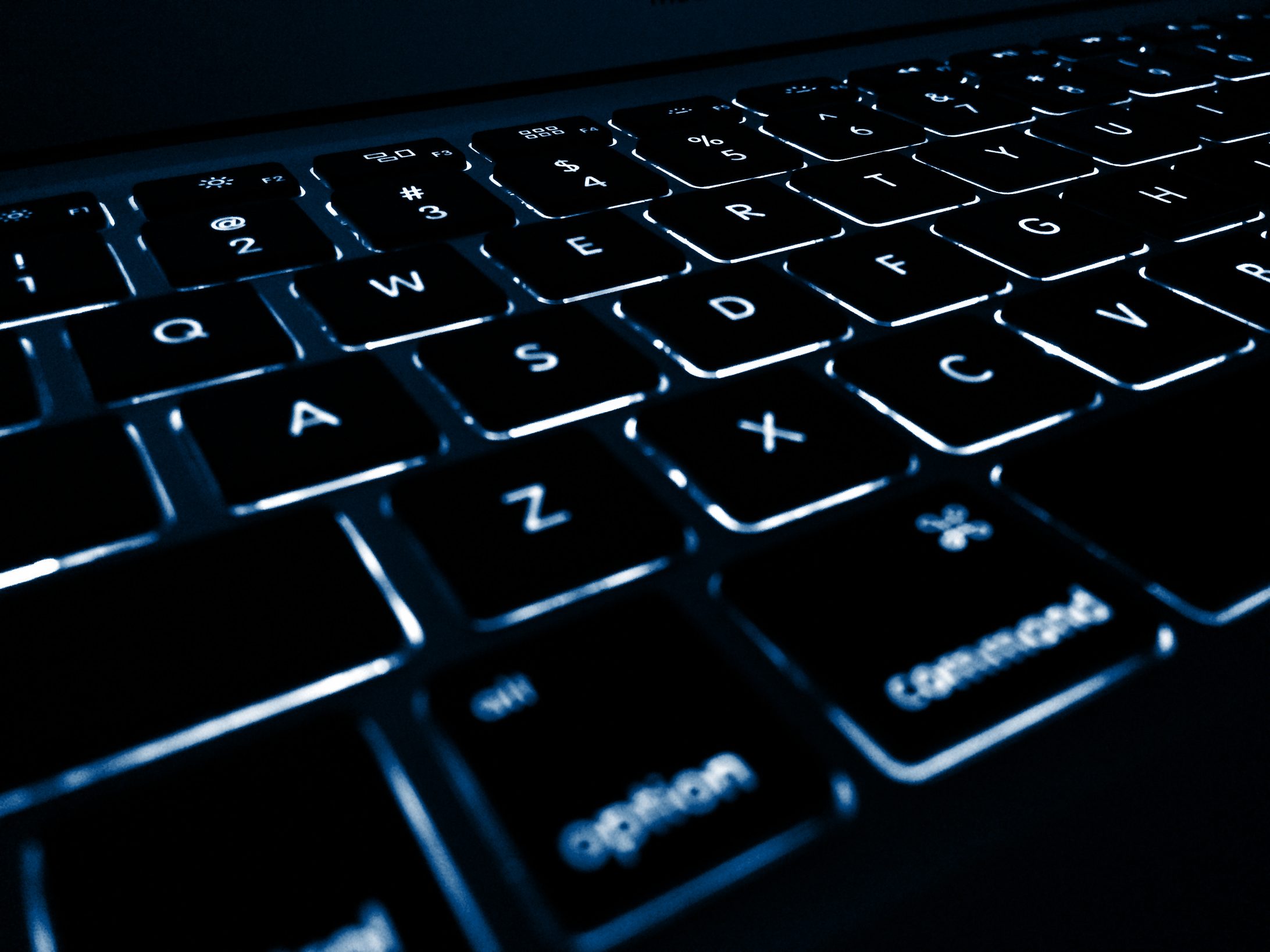 A keyboard from a decommissioned workstation awaiting processing
