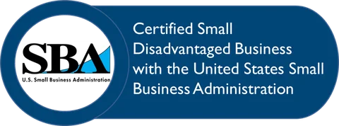 Certified Small Disadvantaged Business with the United States Small Business Administration